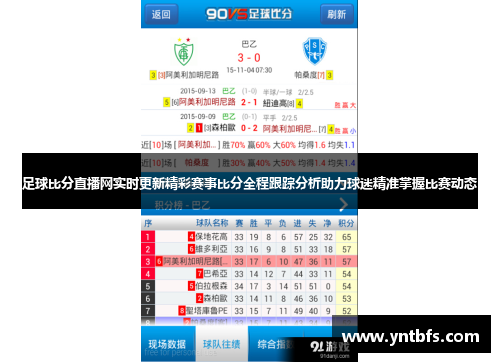 足球即时比分网，球迷的实时竞技场