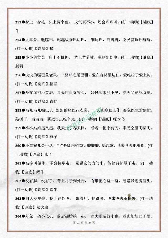 儿童谜语600则，启迪智慧与童趣的奇妙之旅
